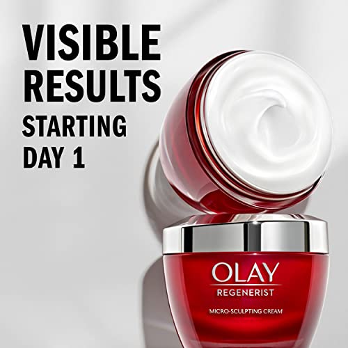 Face Wash by Olay Regenerist Advanced Anti-Aging Pore Scrub Cleanser (5.0 Oz) and Micro-Sculpting Face Moisturizer Cream (1.7 Oz) Skin Care Duo Pack, Total 6.7 Ounces Packaging may Vary - Image 6