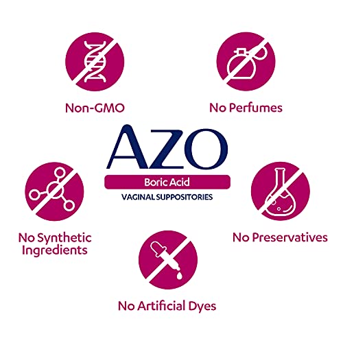 AZO Boric Acid Vaginal Suppositories, Helps Support Odor Control and Balance Vaginal PH with Clinically Studied Boric Acid, Non-GMO, 30 Count - Image 4