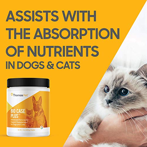 Thomas Pet Bio Case Plus - Pancreatic Enzymes for Dogs & Cats - Digestive Supplement - (12 Ounces, Powder) - Image 5